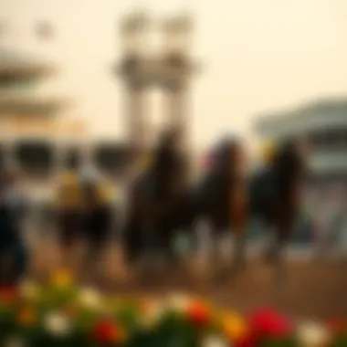 Historical Kentucky Derby winner's circle