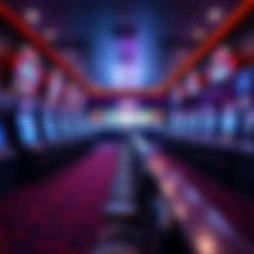 Inside Barstool Sportsbook: The Betting Experience Interior view of Barstool Sportsbook showcasing betting terminals
