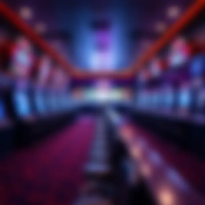 Inside Barstool Sportsbook: The Betting Experience Interior view of Barstool Sportsbook showcasing betting terminals