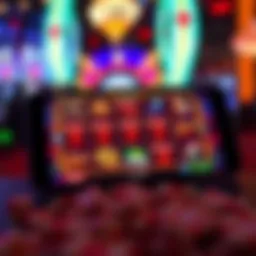 Stunning visuals of top iOS slot games displayed on a mobile device