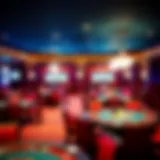 Interior View of the Poker Room Interior view of Caesars Southern Indiana Poker Room showcasing table arrangements