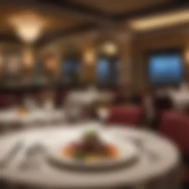 Fine Dining Experience Gourmet dining setting at the hotel's restaurant
