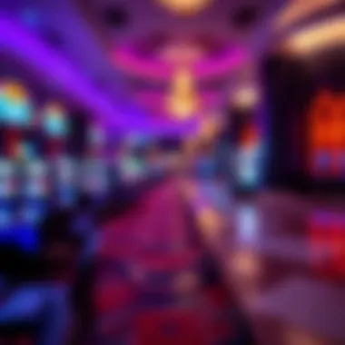 Casino Floor Reflecting African Heritage A vibrant casino floor reflecting African heritage