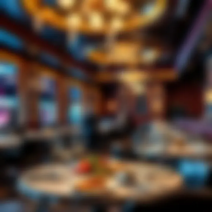 Culinary Delights at Casino Dining Elegant dining area featuring a diverse menu