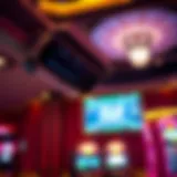High-tech surveillance system monitoring gaming floor activity