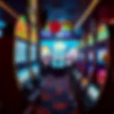 Virtual casino ambiance showcasing slot machines