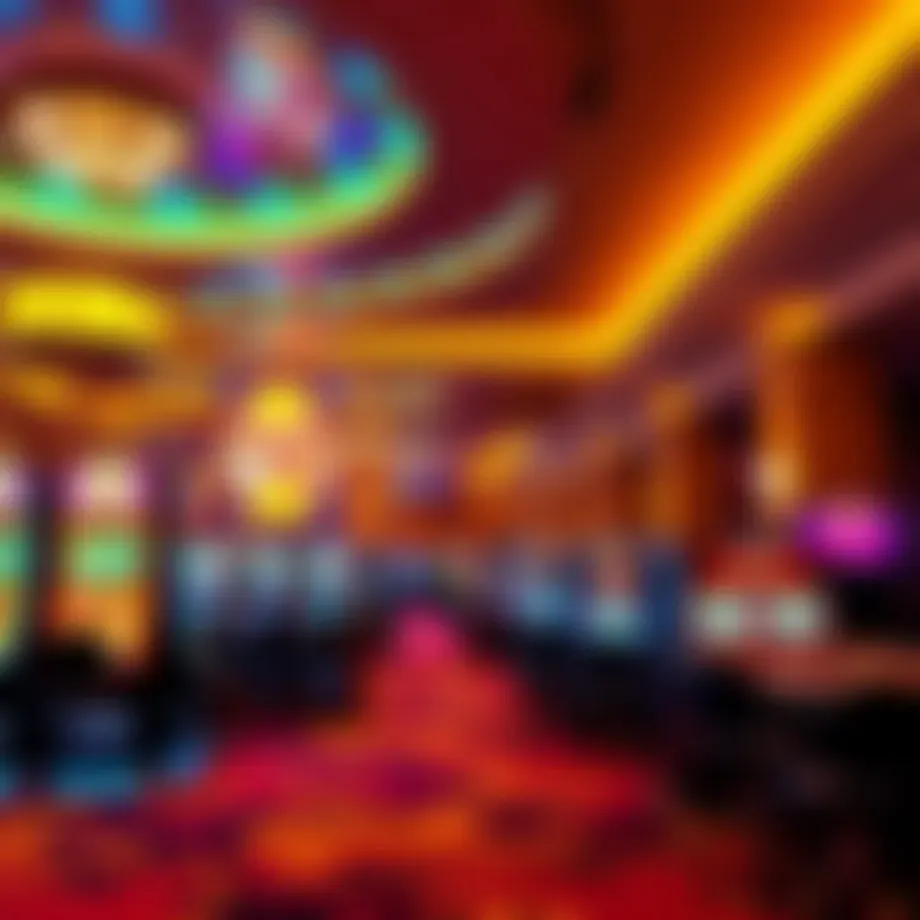 Interior view of a luxury casino in Oklahoma showcasing vibrant gaming areas
