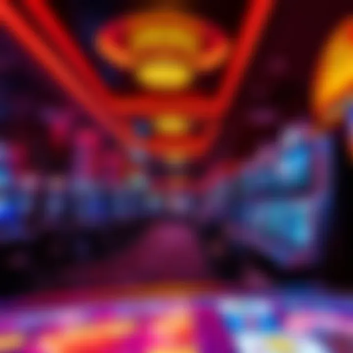 The vibrant atmosphere of Circa's gaming floor filled with various gaming options