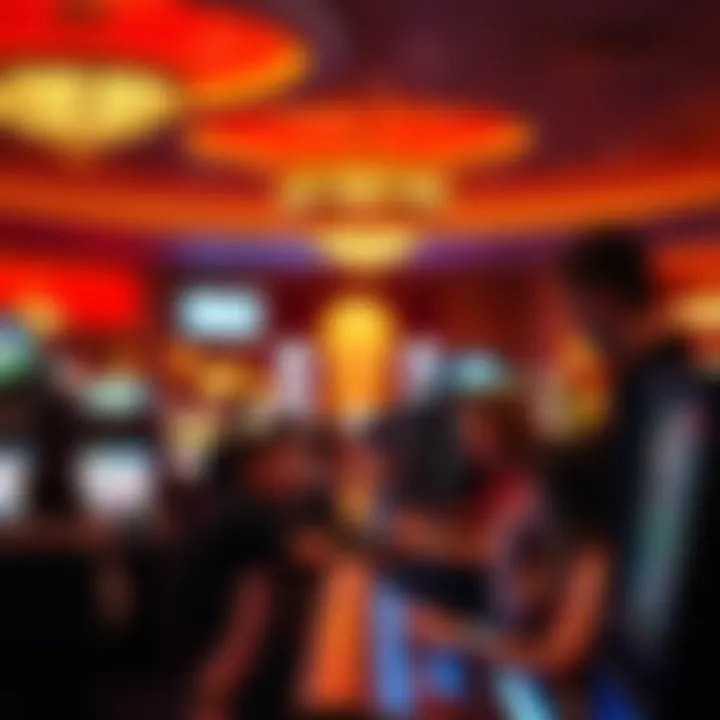 Exciting Casino Atmosphere in Laughlin Vibrant casino scene depicting players engaged in gaming activities.