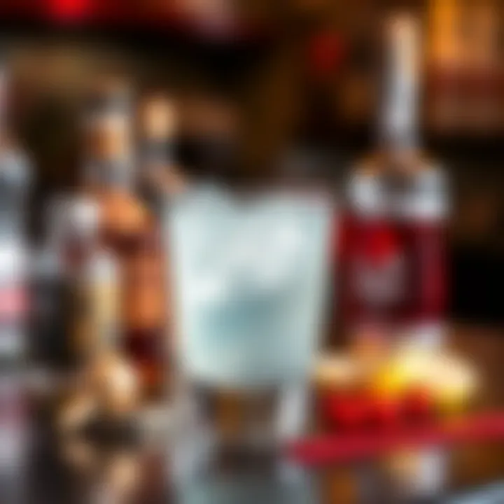 Essential Ingredients for Panty Dropper Drink A close-up of essential ingredients laid out for the panty dropper drink
