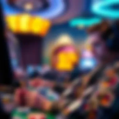 User Engagement in Gaming A user engaging with a gaming app that offers monetary rewards.