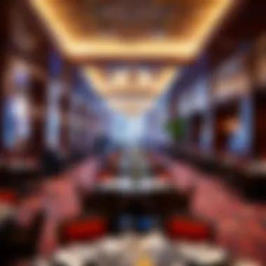 Elegant dining area featuring diverse culinary options for visitors