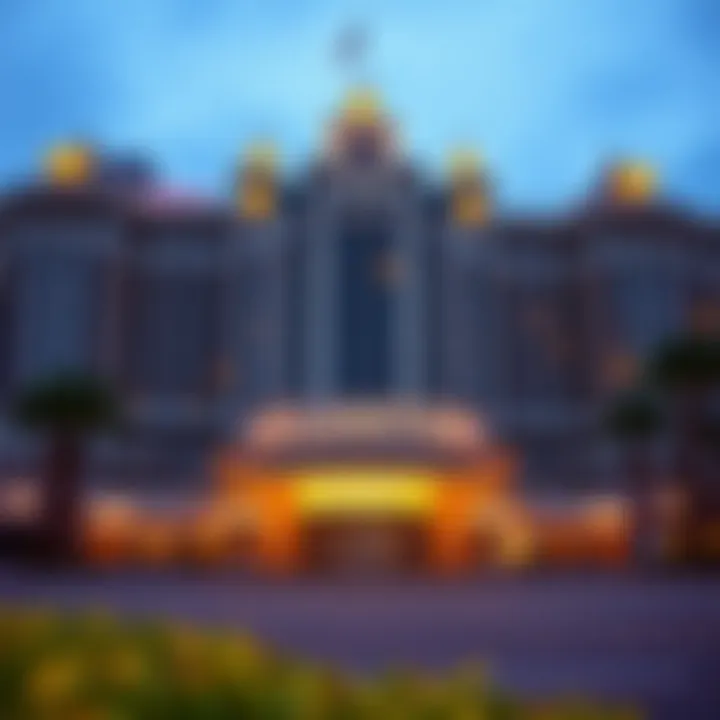Exterior view of the Atlantic City Hilton showcasing its grand architecture