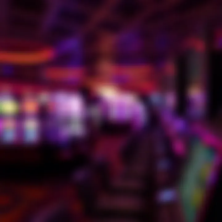 Vibrant gaming floor filled with various gaming options and slot machines