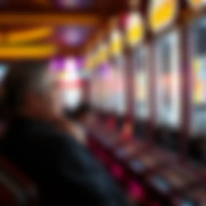 Strategy in Action at the Claw Machine A strategic player contemplating their next move at a cash claw machine.