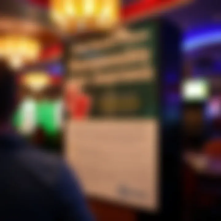 Responsible Gambling Awareness at Greensburg Casino A responsible gambling awareness booth at the casino, promoting safe gaming practices