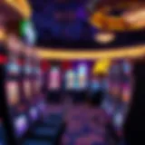 Luxurious casino interior showcasing vibrant slot machines