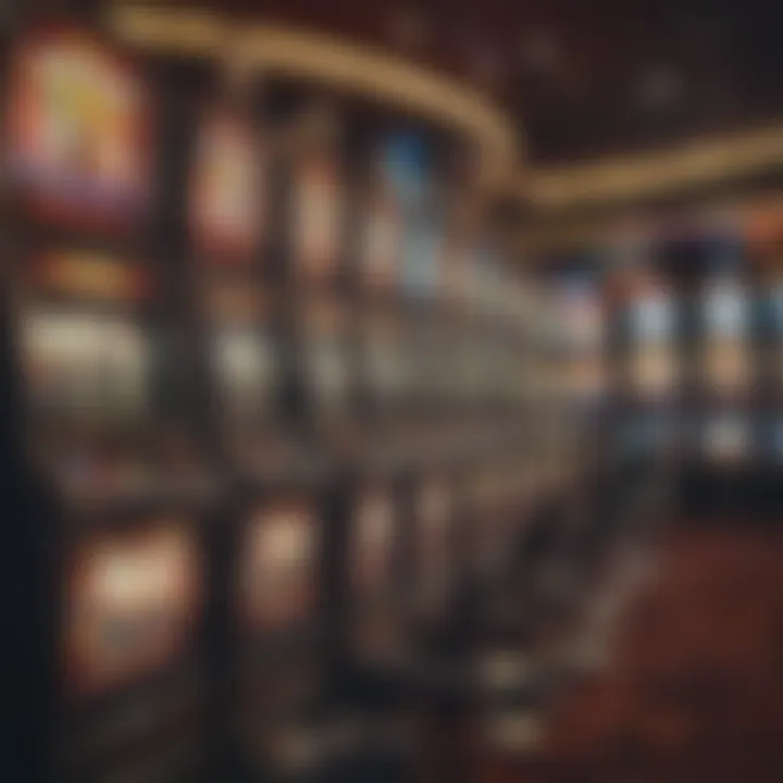 Exciting slot machines lined up in a casino