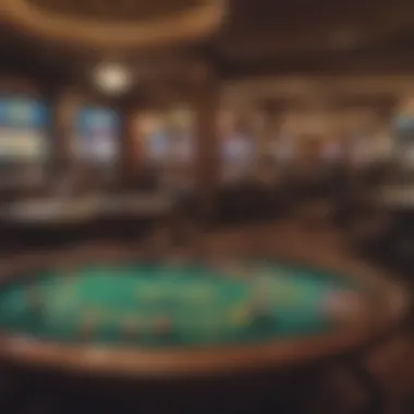 A table game area in a West Virginia casino filled with vibrant energy