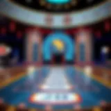 A digital representation of the iconic game board from 'Deal or No Deal'.