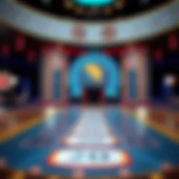 A digital representation of the iconic game board from 'Deal or No Deal'.