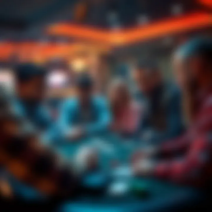 Friends Connecting Over Cards Group of friends enjoying online poker