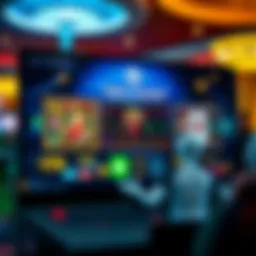 A captivating online casino interface showcasing free slots