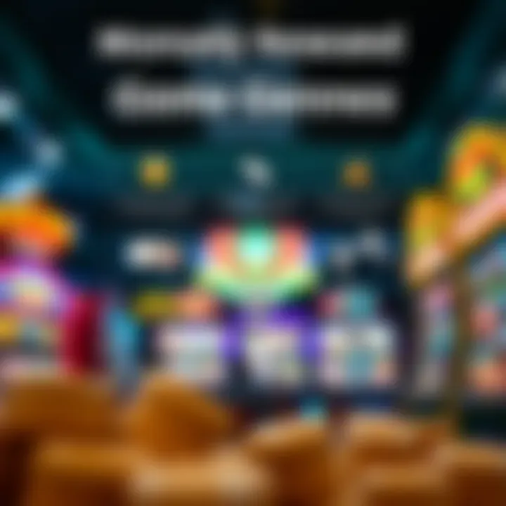 An infographic showcasing different game genres that offer monetary rewards.