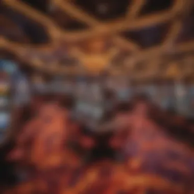 Casino Gaming Floor Vibrant gaming floor with slot machines and tables