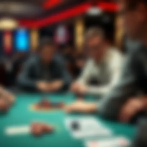 Dynamic poker table with players engaged in a freeroll tournament