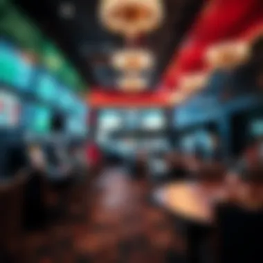 Interior of the sportsbook area