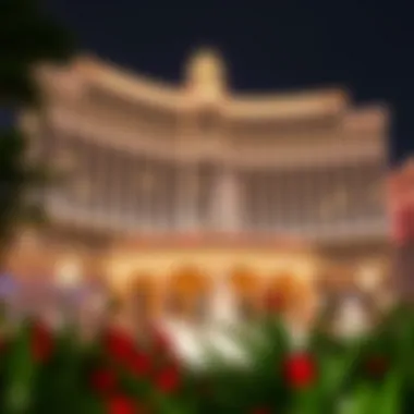 Architectural Elegance of the Bellagio Elegant architectural design of the Bellagio facade