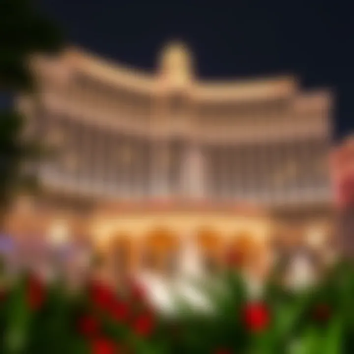 Architectural Elegance of the Bellagio Elegant architectural design of the Bellagio facade