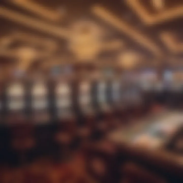 Overview of the casino floor with slot machines