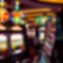 Vibrant slot machine display