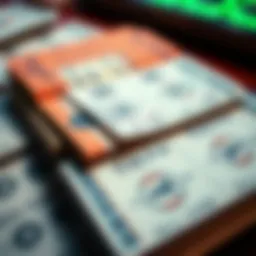 A detailed layout of a book of lottery tickets showcasing ticket organization