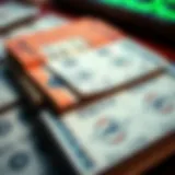 The Structure of a Lottery Ticket Compilation A detailed layout of a book of lottery tickets showcasing ticket organization