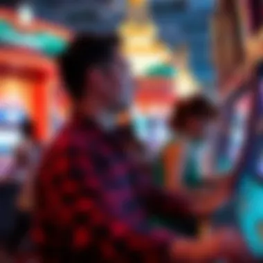Player Engagement in Double U Casino Illustration of players engaging with various games within Double U Casino.