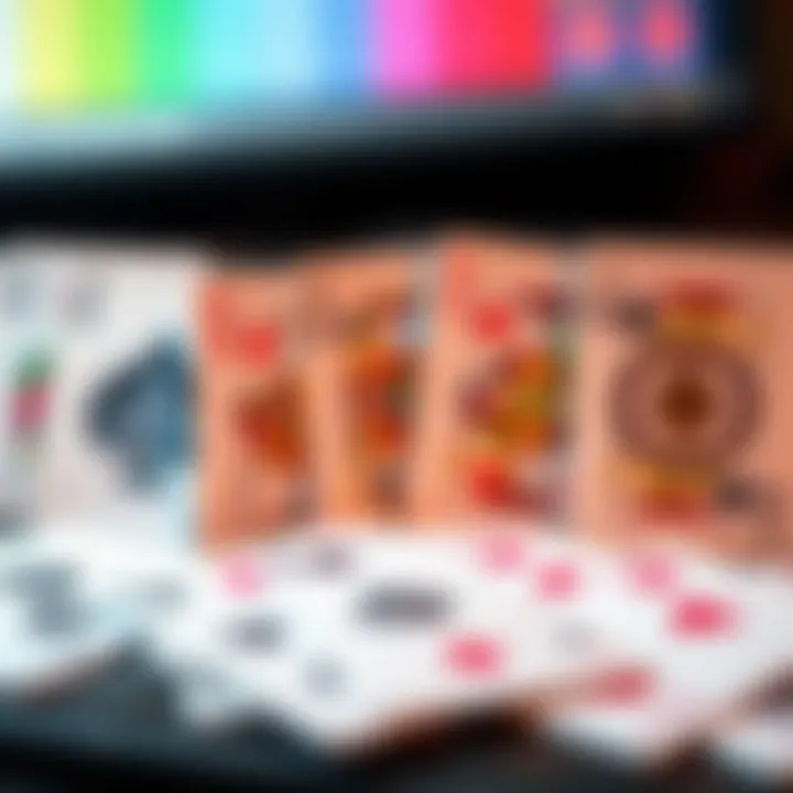 Collectible Cards in the Digital Age A modern collection of collectible playing cards, showcasing their relevance in the digital age.