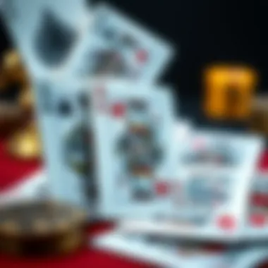 Intricate Designs of Playing Cards A detailed illustration showcasing the intricate designs of playing cards, emphasizing their artistic value.