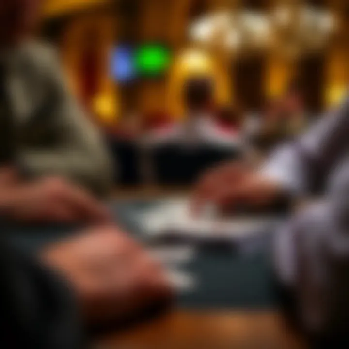 Strategic Gameplay with Playing Cards A visual depiction of a strategic card game in progress, illustrating the intellectual engagement it fosters.