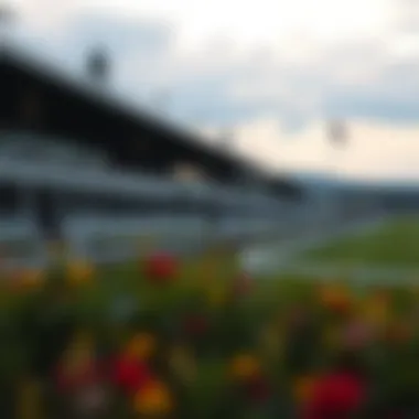The Grandeur of Historic Racecourses A historic racecourse showcasing its grandstands