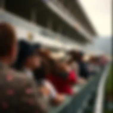 Captivating Atmosphere at the Races Spectators enjoying a thrilling horse race