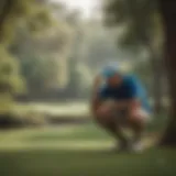 A golfer contemplating the odds at the US Masters