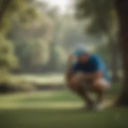 A golfer contemplating the odds at the US Masters