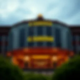 Exterior view of the largest casino in Washington showcasing its grandeur