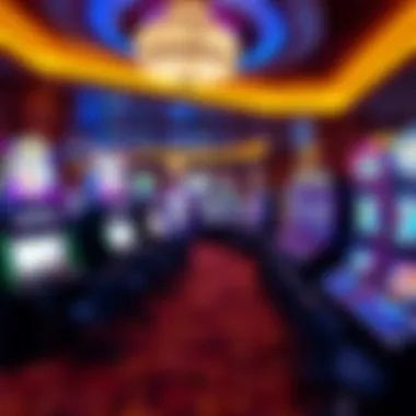 Diverse Gaming Experience Within the Casino Interior gaming space showcasing diverse gaming options