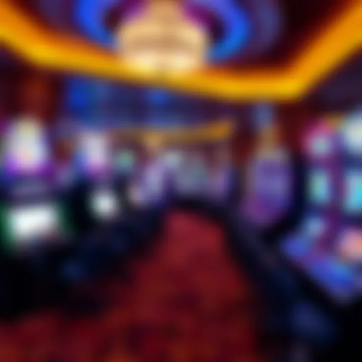 Diverse Gaming Experience Within the Casino Interior gaming space showcasing diverse gaming options