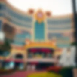 Majestic exterior view of the world's largest casino