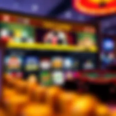 Innovation in Online Gaming A digital interface of an online casino highlighting various gaming options
